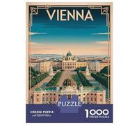 Rompecabezas De 1000 Piezas para Adultos Vienna Art Deco Travel Rompecabezas para Adultos Juguetes De Bricolaje Desafío Difícil Desafío Educativo 38x26cm/1000pcs