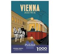 Rompecabezas De 1000 Piezas para Adultos Vienna Austria Travel Rompecabezas para Adultos Juguetes Antiestrés Ensamblaje De Patrones Interacción Entre Padres E Hijos 70x50cm/1000pcs