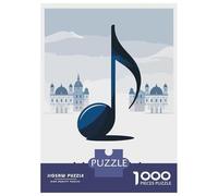 Rompecabezas De 1000 Piezas para Adultos Vienna Music Cityscape Rompecabezas para Adolescentes Juguetes Antiestrés Desafío Difícil Actividades Divertidas En Casa 52x38cm/1000pcs
