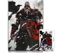 Rompecabezas de 1000 Piezas para Adultos Viking and The Crow, Horas de Ocio tranquilas, Juguete de Corte preciso, tamaño 38x26cm