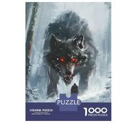 Rompecabezas De 1000 Piezas para Adultos Viking Fenrir Wolf Rompecabezas Juguetes Antiestrés Decoración del Hogar Difícil Y Desafiante 38x26cm/1000pcs