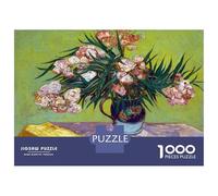 Rompecabezas De 1000 Piezas para Adultos Vincent Van Gogh Oleanders Rompecabezas para Adultos Juegos Familiares Pero Divertidos Y Humorísticos Regalo De Cumpleaños, Regalos, 52x38cm/1000pcs