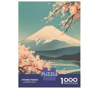 Rompecabezas De 1000 Piezas para Adultos Vintage Soft MT Fuji Art Rompecabezas para Adultos Juego De Ingenio Pero Divertido Y Humorístico 38x26cm/1000pcs