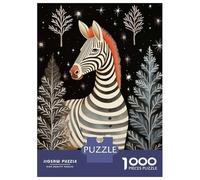 Rompecabezas De 1000 Piezas para Adultos Vintage Zebra Xmas Rompecabezas para Adultos Juegos Familiares Pero Regalos Divertidos Y Humorísticos para Amigos Y Familiares 70x50cm/1000pcs