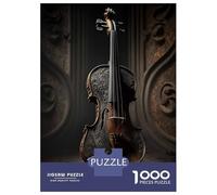 Rompecabezas De 1000 Piezas para Adultos Violin Music Art Rompecabezas para Adultos Juegos Divertidos Desafío Difícil Interacción Entre Padres E Hijos 38x26cm/1000pcs
