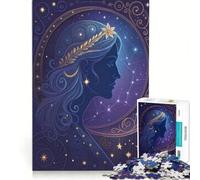 Rompecabezas de 1000 Piezas para Adultos Virgo la Doncella Juego práctico para ejercitar la Mente y Las Manos Cada Pieza es única 38x52cm