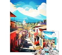 Rompecabezas de 1000 Piezas para Adultos Visita Antigua para cumpleaños Navidad Decoración de Pared Juegos Familiares Apto para Mayores de 14 años (38x52cm)