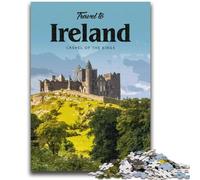 Rompecabezas de 1000 Piezas para Adultos: Visita Irlanda, desafío de Inteligencia Cerebral, Juguetes adictivos, Regalo de cumpleaños, decoración de Pared (tamaño 50x75cm)