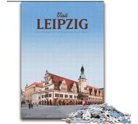 Rompecabezas de 1000 Piezas para Adultos Visita Leipzig, Ideal para Aprender y Regalar a Toda la Familia 75x100cm