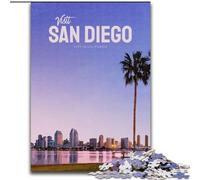 Rompecabezas de 1000 Piezas para Adultos Visita San Diego, Educativo para Toda la Familia 26x38cm