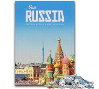Rompecabezas de 1000 Piezas para Adultos, visitar Rusia Rompecabezas para Adultos, Ideal para Pasar el rato en casa con Piezas aleatorias Que se entrelazan (50x75cm)