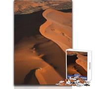 Rompecabezas de 1000 Piezas para Adultos, Vista aérea de Dunas de Arena del Desierto, Juego Educativo, Regalo Educativo para cumpleaños, tamaño 38x26cm