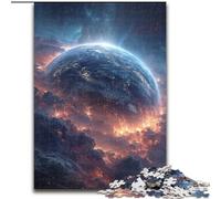 Rompecabezas de 1000 Piezas para Adultos: Vista etérea de la Tierra, Ideal para Adolescentes y familias Decoración DIY desafío para el Cerebro tamaño 50x75cm