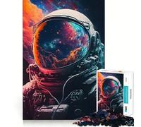 Rompecabezas de 1000 Piezas para Adultos Vistas de astronautas Desde EE UU,Juego de Bordes limpios,diversión cognitiva,Juego Lento,diversión Festiva,Regalo de Ocio (50x75cm)