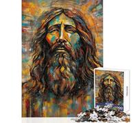 Rompecabezas de 1000 Piezas para Adultos Vivid Savior decoración de Pared Juego Familiar desafío Intenso Juguetes antiestrés con póster a Juego y Hoja de Preguntas y respuestas (50x75cm)