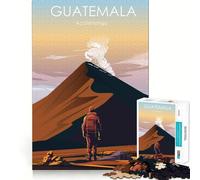 Rompecabezas de 1000 Piezas para Adultos Volcán de Guatemala,diseño de Corte preciso,desafío Inteligente,Divertido Juego para el Tiempo Libre,decoración navideña para la Pared (50x75cm)