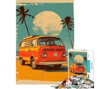 Rompecabezas de 1000 Piezas para Adultos Volkswagen Pop Art para Juego Educativo Juguete de desafío para Juegos educativos Una Obra de Arte Gran Regalo para los Amantes de los Juegos (Tamaño 50x75cm)