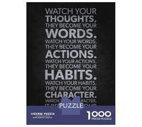 Rompecabezas De 1000 Piezas para Adultos Watch Your Thoughts Rompecabezas para Adolescentes Juguete Decoración De Pared Alivio del Estrés 70x50cm/1000pcs