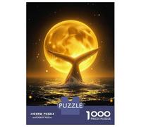 Rompecabezas De 1000 Piezas Para Adultos Water Splashing Around Celestial Whale Moonlit Ocean Night Rompecabezas Para Adultos Juegos Divertidos Análisis Y Lógica Oferta Como Regalos Para Toda La Famil