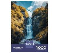 Rompecabezas De 1000 Piezas para Adultos Waterfall in The Forest Rompecabezas para Adultos Juegos Divertidos Pero Divertidos Y Humorísticos Desafiantes De Completar 70x50cm/1000pcs