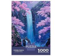 Rompecabezas De 1000 Piezas para Adultos Waterfall Japan Painting Rompecabezas Juegos Familiares Difícil Difícil Cumpleaños Y Navidad 52x38cm/1000pcs