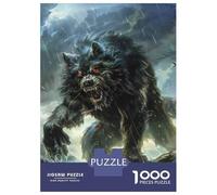 Rompecabezas De 1000 Piezas para Adultos Werewolf Fantasy Art Print Rompecabezas para Adultos Juego Familiar Análisis Y Lógica Difícil Y Desafiante 38x26cm/1000pcs