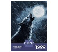 Rompecabezas De 1000 Piezas para Adultos Werewolf Howling in Rain Rompecabezas para Adultos Juegos Relajantes para La Diversión Familiar Interacción Entre Padres E Hijos 70x50cm/1000pcs