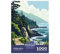Rompecabezas De 1000 Piezas para Adultos West Coast Trail Canada Landscape Art Rompecabezas para Adultos Juegos Divertidos Pero Divertidos Y Humorísticos Cumpleaños 52x38cm/1000pc