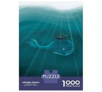 Rompecabezas De 1000 Piezas para Adultos Whale and Turtle Underwater Rompecabezas para Adultos Juegos Divertidos Una Obra De Arte Oferta como Regalos para Toda La Familia 38x26cm/1000pcs
