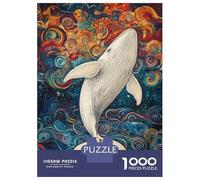 Rompecabezas De 1000 Piezas para Adultos Whale in Colorful Dreams Rompecabezas para Adultos Juegos Familiares para La Diversión Familiar Regalo De Cumpleaños, Regalos, 52x38cm/1000pcs