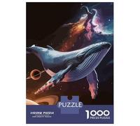 Rompecabezas De 1000 Piezas para Adultos Whale in Space Rompecabezas Juegos Familiares Difícil Difícil Cumpleaños Y Navidad 38x26cm/1000pcs