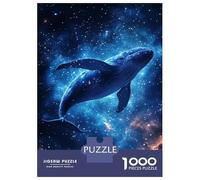 Rompecabezas De 1000 Piezas para Adultos Whale in Space Rompecabezas para Adultos Juegos Familiares Regalos De Corte De Precisión para Amigos Y Familiares 70x50cm/1000pcs