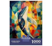 Rompecabezas De 1000 Piezas para Adultos Whale Oil Painting Rompecabezas para Adultos Juego De Ingenio Una Obra De Arte Interacción Entre Padres E Hijos 70x50cm/1000pcs