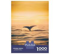 Rompecabezas De 1000 Piezas para Adultos Whale Tail in The Sea Rompecabezas Práctico Juego Decoración del Hogar Cumpleaños Y Navidad 38x26cm/1000pcs