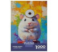 Rompecabezas De 1000 Piezas para Adultos Whimsical Hamster Art Rompecabezas para Adultos Juego Práctico Decoración del Hogar Regalos De Cumpleaños Y Únicos 52x38cm/1000pcs