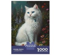 Rompecabezas De 1000 Piezas para Adultos Whiskered Serenity in Bloom -1 Rompecabezas para Adultos Juegos Familiares Pero Regalos Divertidos Y Humorísticos para Amigos Y Familiares 38x26cm/1000pcs
