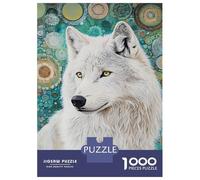 Rompecabezas De 1000 Piezas para Adultos Whisper of The White Wolf -1 Rompecabezas para Adultos Juguetes DIY Regalos para Mujeres Regalos para Amigos Y Familiares 70x50cm/1000pcs