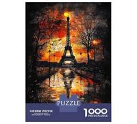 Rompecabezas De 1000 Piezas para Adultos Whispers of History Gothic Paris at Dusk Rompecabezas Práctico Juego Decoración del Hogar Cumpleaños Y Navidad 38x26cm/1000pcs