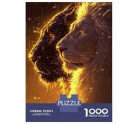 Rompecabezas De 1000 Piezas para Adultos White Lion and The Panther Rompecabezas para Adultos Juguetes Antiestrés Corte De Precisión Actividades Divertidas En Casa 38x26cm/1000pcs