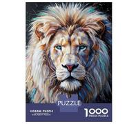 Rompecabezas De 1000 Piezas Para Adultos White Lion Portrait Poster, Picture, Metal Print, Paint by BRE Rompecabezas Para Adultos Juguetes DIY Una Obra De Arte Regalo De Cumpleaños, Regalos, 70x50cm/1