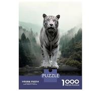 Rompecabezas De 1000 Piezas para Adultos White Tiger Rompecabezas para Adultos Juegos Relajantes Análisis Y Lógica Oferta como Regalos para Toda La Familia 70x50cm/1000pcs