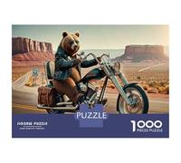 Rompecabezas De 1000 Piezas para Adultos Wild Ride Motorcycle Adventure Rompecabezas para Adultos Juegos De Relajación Desafío Difícil Ayuda A Ejercitar El Cerebro 70x50cm/1000pcs
