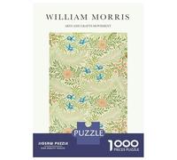 Rompecabezas De 1000 Piezas para Adultos William Morris Leaf Rompecabezas para Adultos Juego De Ingenio Desafío Educativo Difícil 70x50cm/1000pcs
