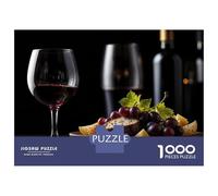 Rompecabezas De 1000 Piezas para Adultos Wine, Grapes, and Cheese Still Life Rompecabezas para Adultos Juguetes Antiestrés Decoración Perfecta Cumpleaños Y Navidad 70x50cm/1000pcs