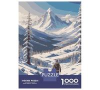 Rompecabezas De 1000 Piezas para Adultos Winter Mountain Hike Rompecabezas para Adultos Juego De Ingenio Desafío Educativo Difícil 70x50cm/1000pcs