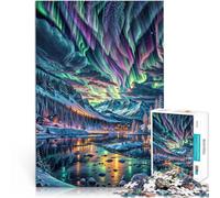 Rompecabezas de 1000 piezas para adultos Winter Wonderland Anspruchsvolles Spiel und Familienspaß mit passendem Poster und Quizblatt75x50cm