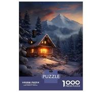Rompecabezas De 1000 Piezas para Adultos Winter Wonderland Cabin Rompecabezas para Adultos Juegos Divertidos Una Obra De Arte Oferta como Regalos para Toda La Familia 70x50cm/1000pcs