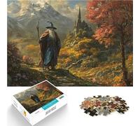 Rompecabezas de 1000 piezas para adultos Wizard By The Abandoned Church Mustermontage Angebot als Geschenk für die ganze Familie52x38cm