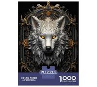 Rompecabezas De 1000 Piezas para Adultos Wolf Beauty Rompecabezas para Adultos Juguete Decoración De Pared Regalos para Mujeres para Cumpleaños, Navidad 70x50cm/1000pcs
