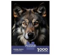 Rompecabezas De 1000 Piezas para Adultos Wolf Cool Animal Portrait Rompecabezas para Adultos Juegos Relajantes para La Diversión Familiar Interacción Entre Padres E Hijos 70x50cm/1000pcs